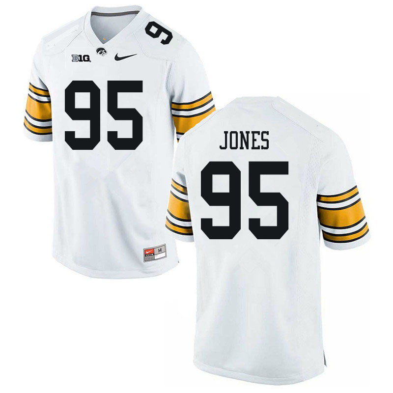 Men #95 Logan Jones Iowa Hawkeyes College Football Jerseys Sale-White